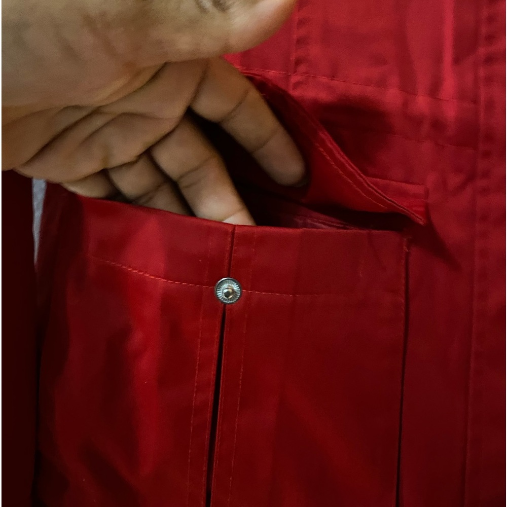 Ellen Tracy Red Adjustable Jacket With Pockets, Z… - image 8